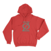 Secondary Z Logo Unisex Hoodie Red
