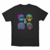 Shinedown Four Neon Faces Unisex T Shirt Black